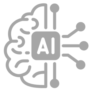 Une icone cerveau AI