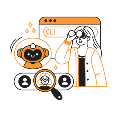 un robot qui aide une analyste