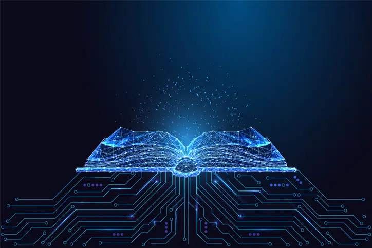 un livre qui lancement des traitements IA