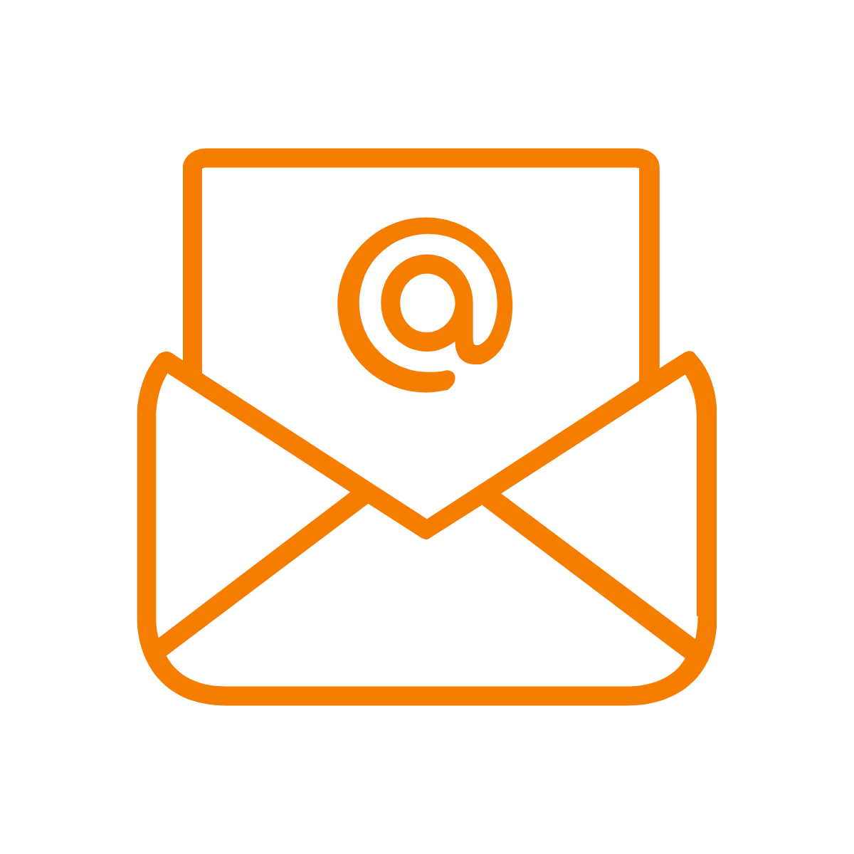 enveloppe avec un @